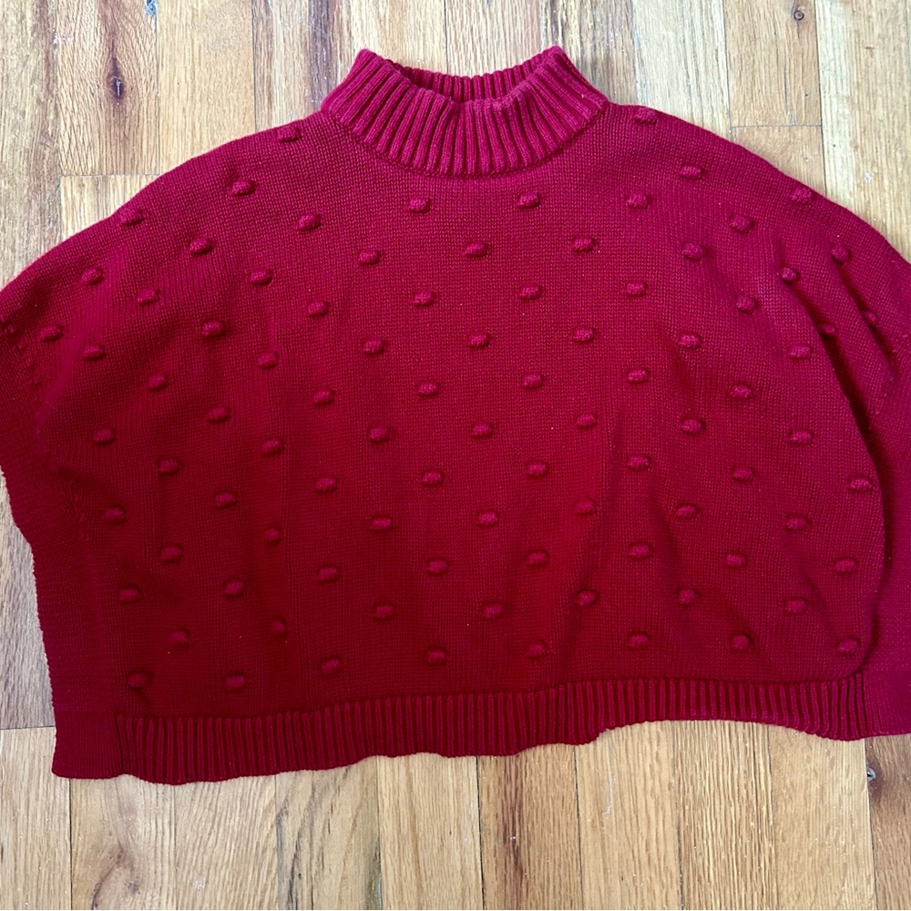 Carter's Red Textured Kids' Poncho
